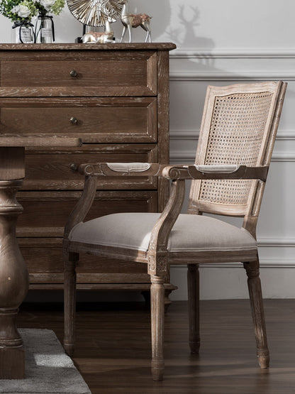 Chaise de salle à manger rétro française EMILIA Queen Ann