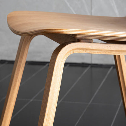 Chaise d'appoint en bois massif Keith (lot de 2) 