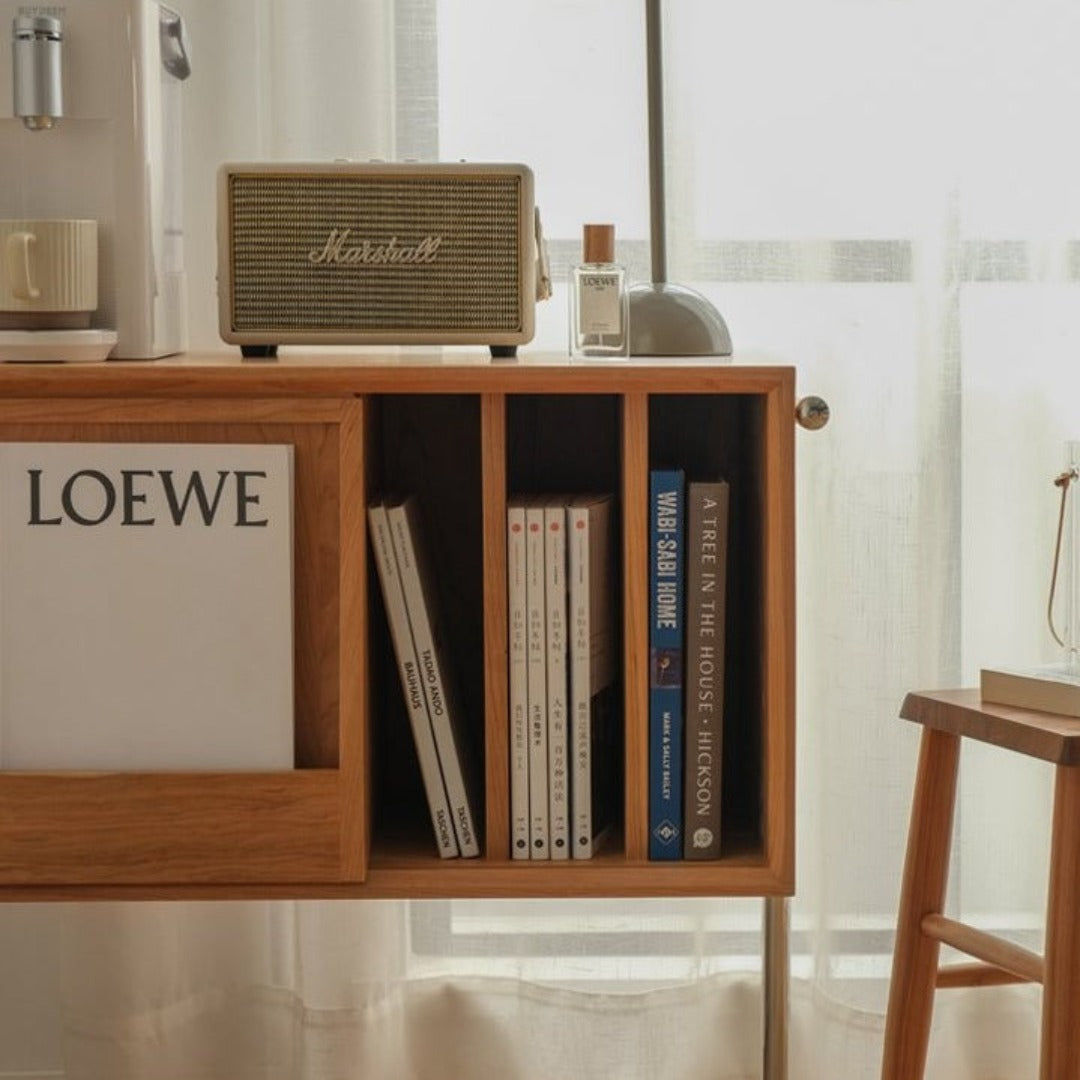 Meuble d'appoint/table d'appoint Jacky en bois de cerisier massif 