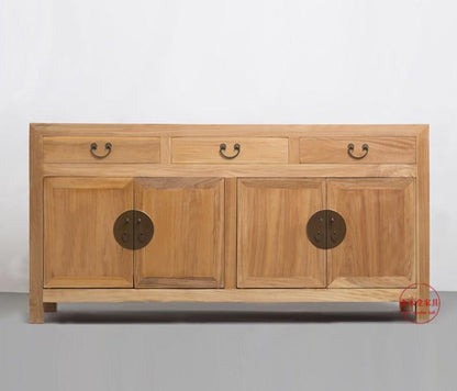 Buffet impérial JAYCE en orme ancien de style chinois