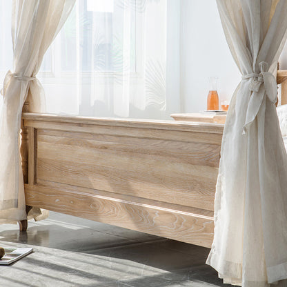 Lit à baldaquin EZEKIEL de style country américain et français