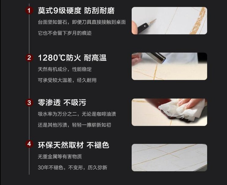 Table basse ALEX ovale et ronde en marbre italien minimaliste de luxe