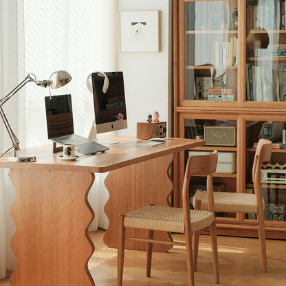 Table à manger à base ondulée Jalen