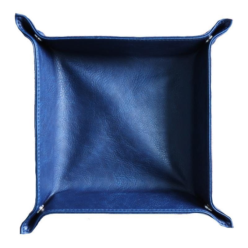 Coffre de rangement contemporain en cuir ADELMO