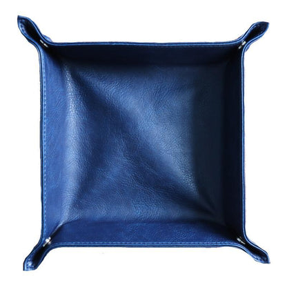 Coffre de rangement contemporain en cuir ADELMO