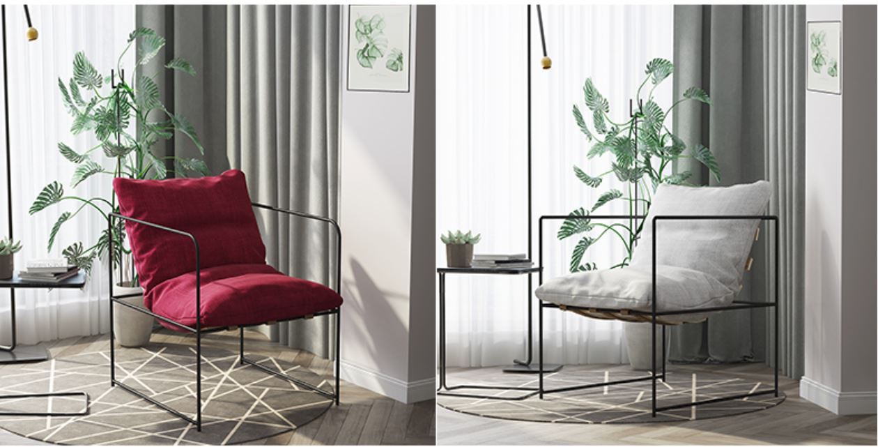 Chaise filaire minimaliste nordique scandinave LAYLA