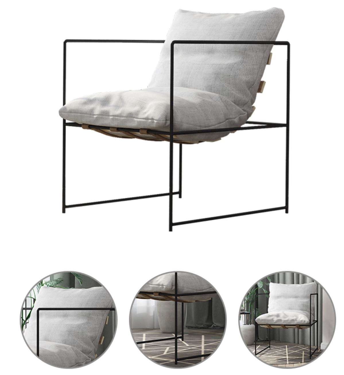 Chaise filaire minimaliste nordique scandinave LAYLA