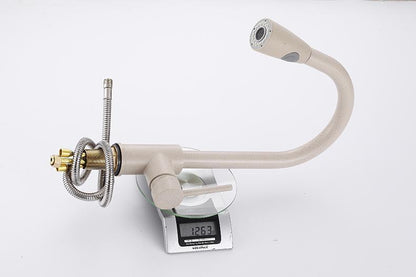 Robinet extensible moderne BLAISE couleur nude mat