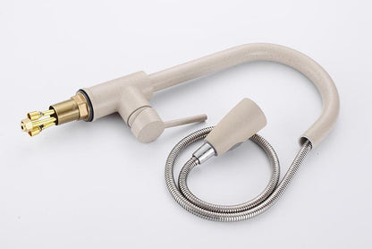 Robinet extensible moderne BLAISE couleur nude mat