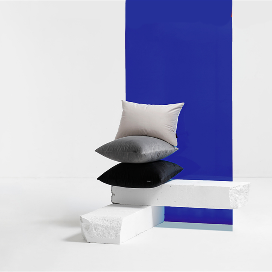 Housse de coussin et insert gris album