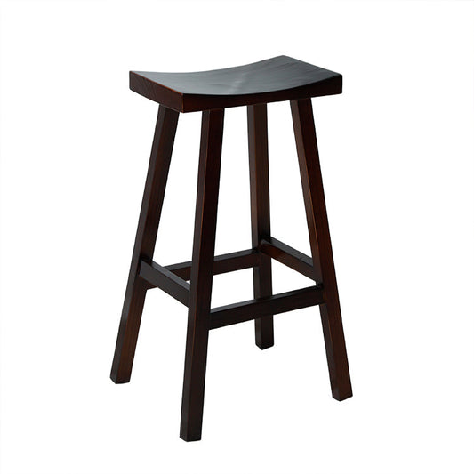 Tabouret de bar haut Luca en bois massif, chaise haute de café BR 067 WD
