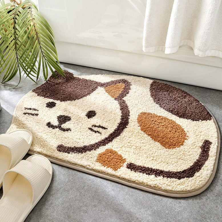 Tapis pour pattes de chaton couleur café