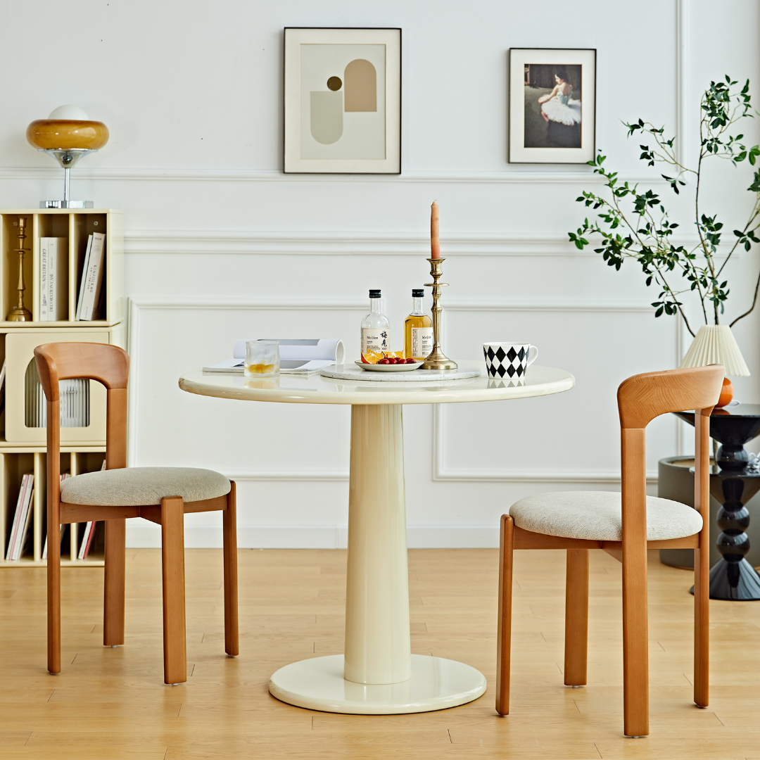 Chaise de salle à manger en bois massif Elkland (lot de 2)