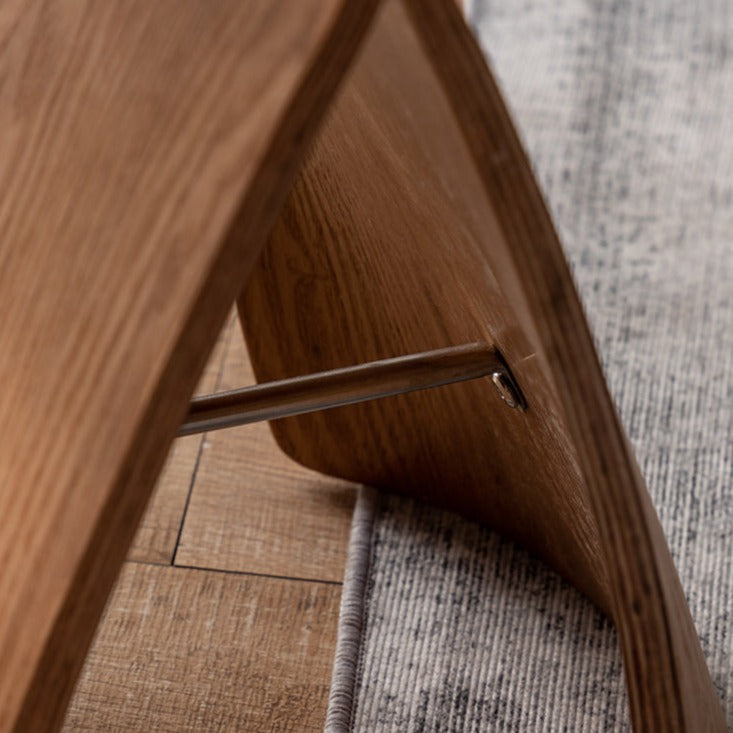 Tabouret d'appoint papillon en bois courbé