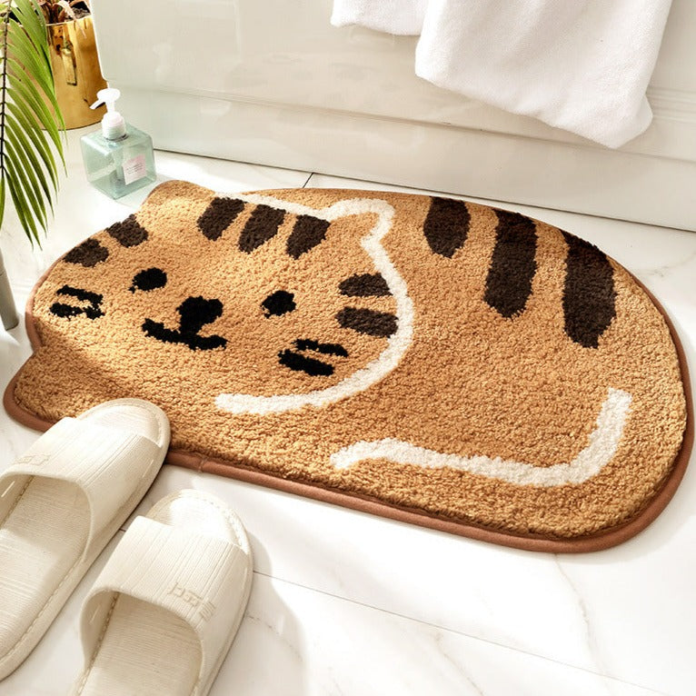 Tapis pour pattes de chaton couleur café