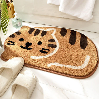 Tapis pour pattes de chaton couleur café