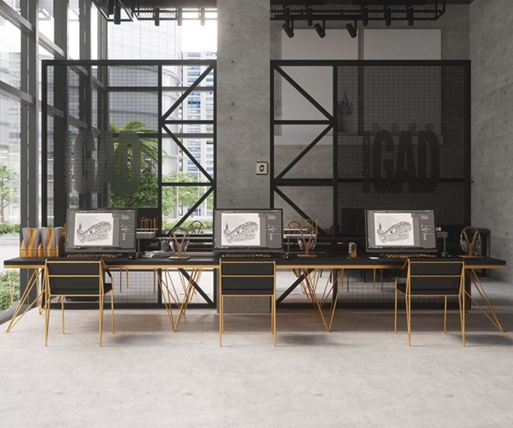 Camila Banc de travail de bureau moderne et élégant / Table de bureau / Table à manger / Table de café