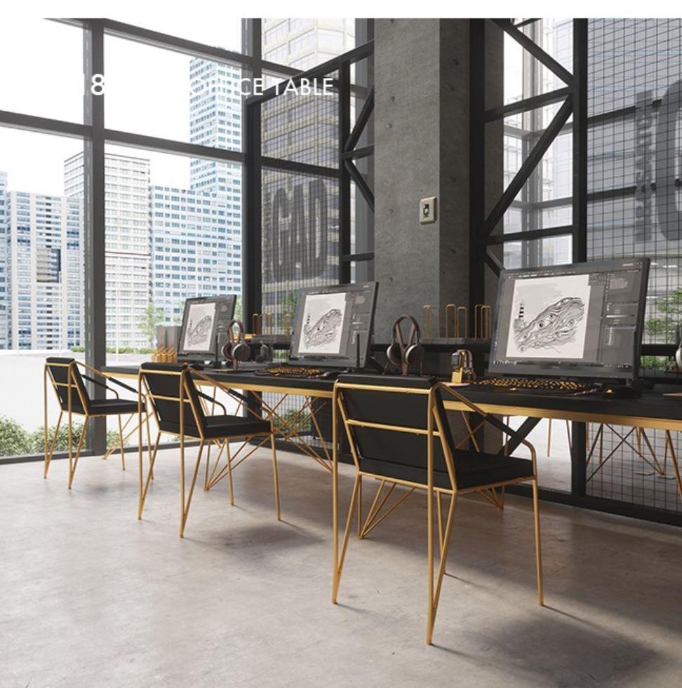 Camila Banc de travail de bureau moderne et élégant / Table de bureau / Table à manger / Table de café