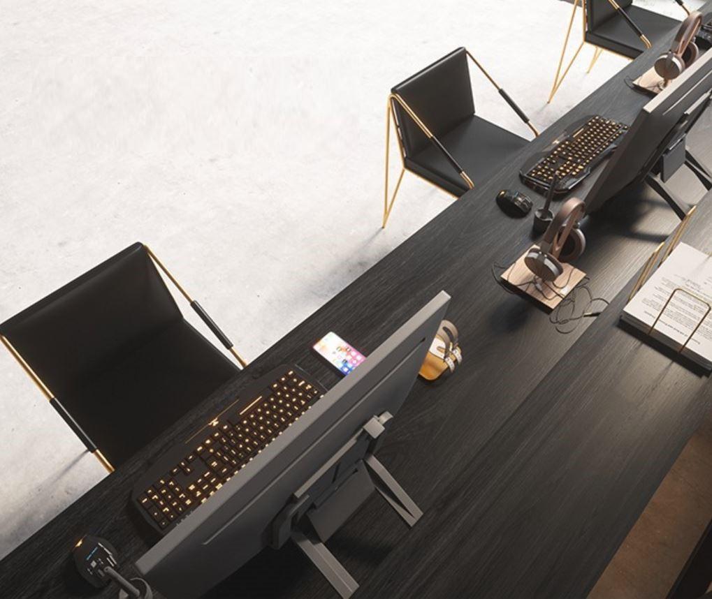 Camila Banc de travail de bureau moderne et élégant / Table de bureau / Table à manger / Table de café