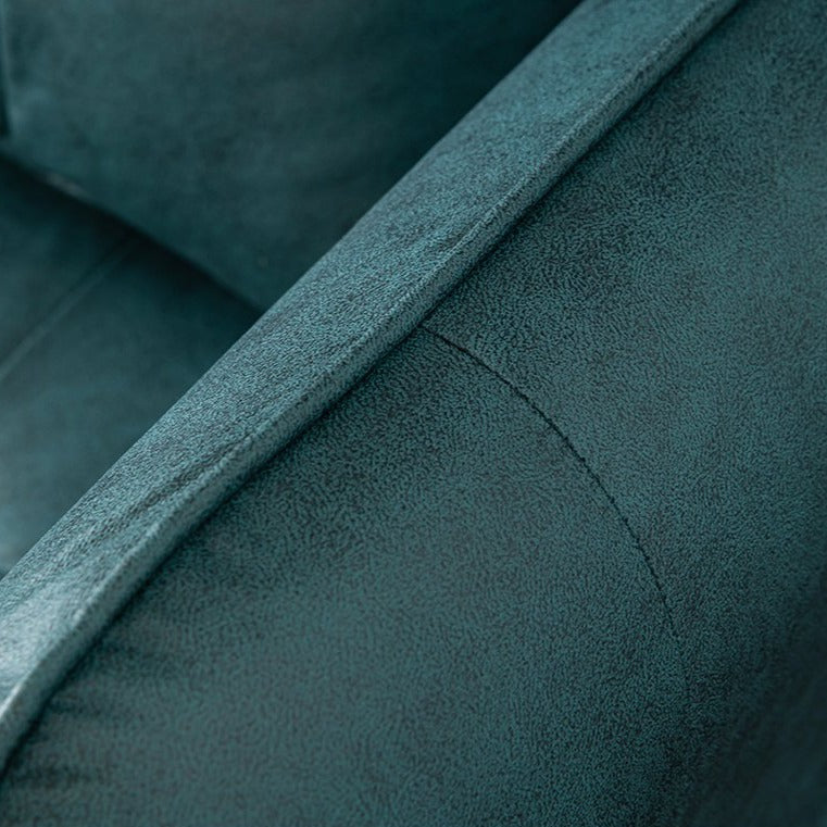 Canapé à accoudoirs carrés en similicuir Lesa