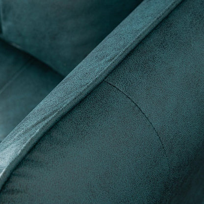 Canapé à accoudoirs carrés en similicuir Lesa