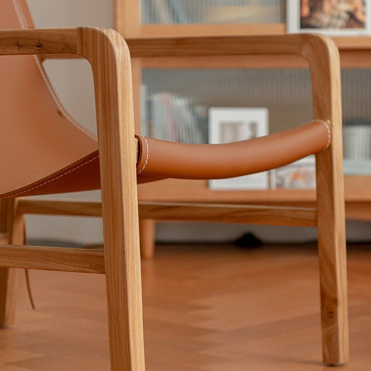 Fauteuil simple en similicuir Guertin 