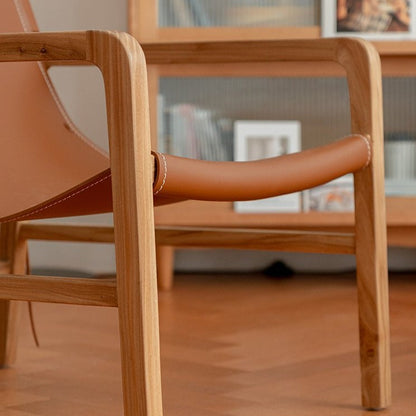 Fauteuil simple en similicuir Guertin 