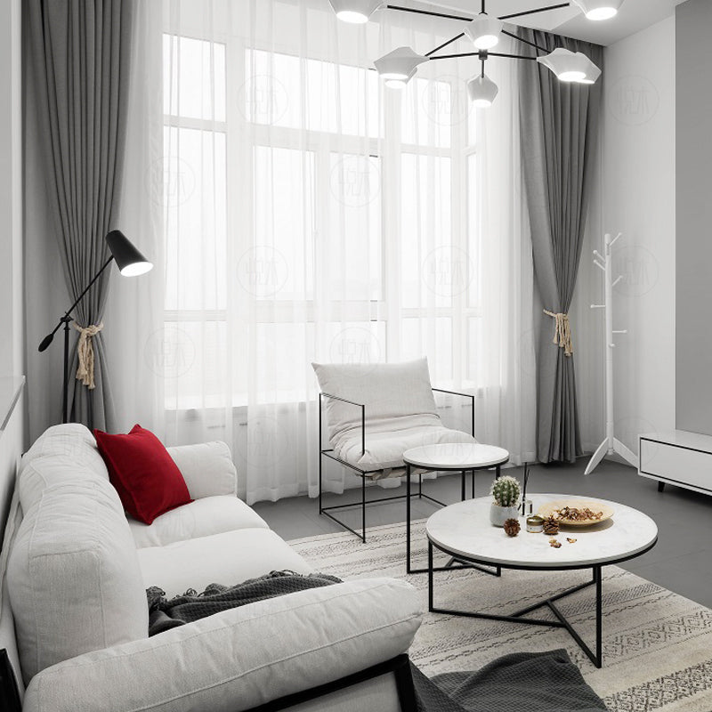 Table basse ronde gigogne moderne et nordique BENNETT