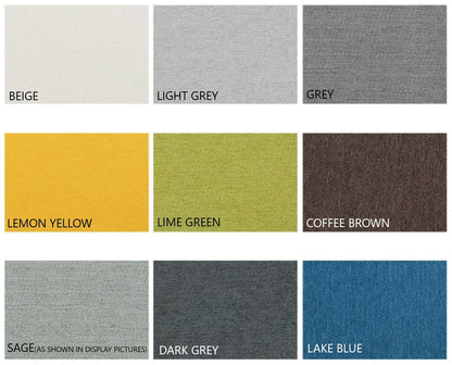 Canapé contemporain nordique scandinave CYRILO en tissu et plumes