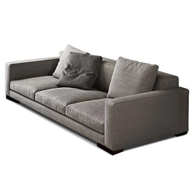 CYRILO Canapé en cuir italien de style industriel minimaliste nordique en tissu latex léger de luxe