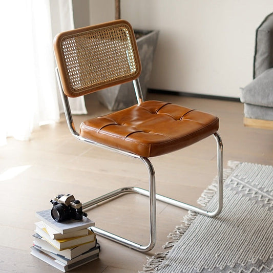 Chaise d'appoint en cuir véritable Londyn (lot de 2) 