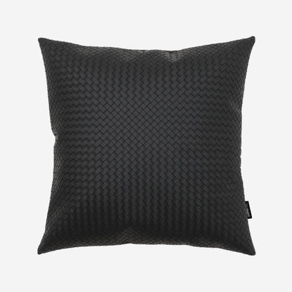 Housse de coussin et insert en cuir tressé