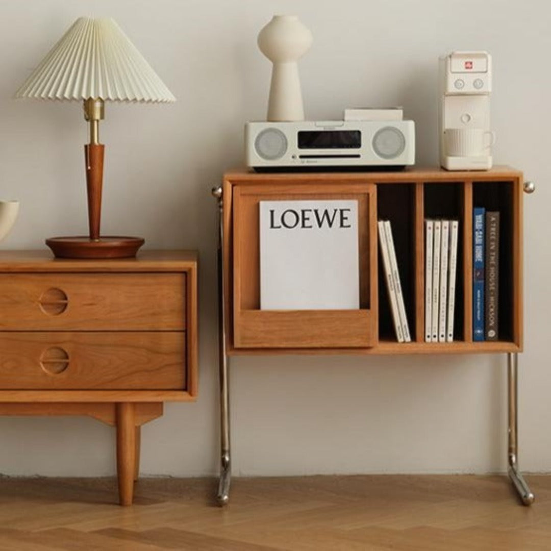 Meuble d'appoint/table d'appoint Jacky en bois de cerisier massif 