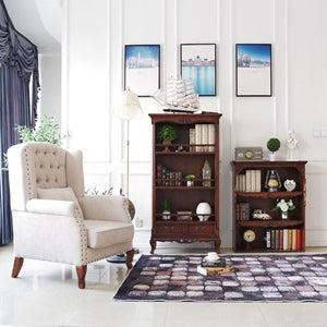 Bibliothèque Sheraton Brooklyn New York Bibliothèque rétro américaine en bois massif 