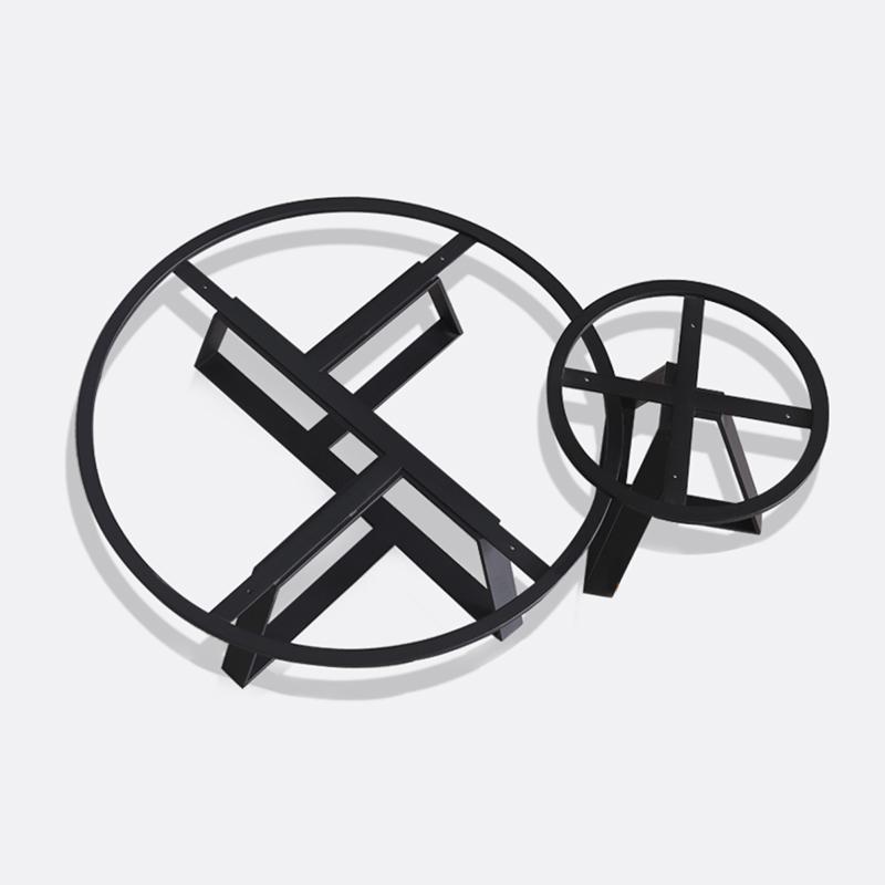 Ensemble de tables basses rondes en marbre ELEANOR