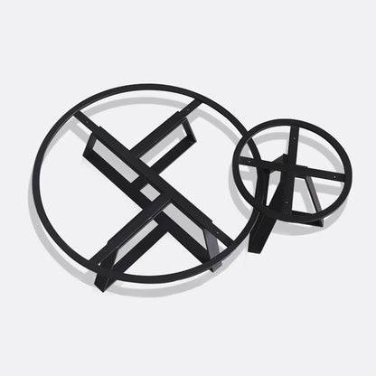 Ensemble de tables basses rondes en marbre ELEANOR