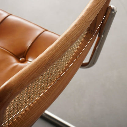 Chaise d'appoint en cuir véritable Londyn (lot de 2) 