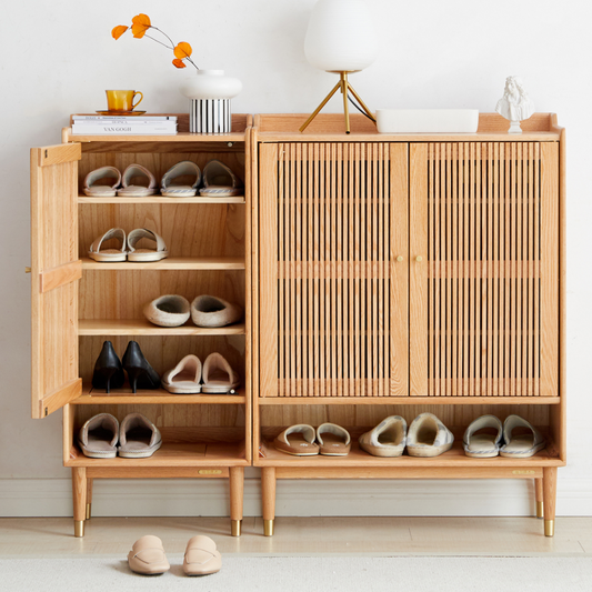 Meuble à chaussures en bois massif Glidden