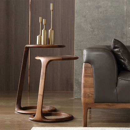 Table d'appoint en bois massif Banroft