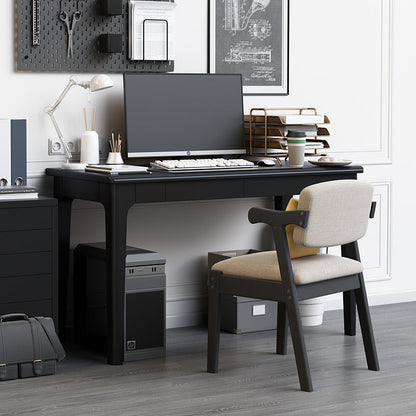 Bureau d'écriture LYDIA CARLTON Table d'ordinateur de bureau en bois massif 