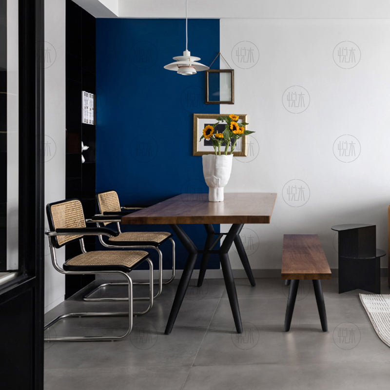 Table à manger scandinave nordique LINDA Radisson Live Edge à bord droit