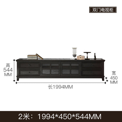 Meuble console TV en bois massif Leonardo Classic Country