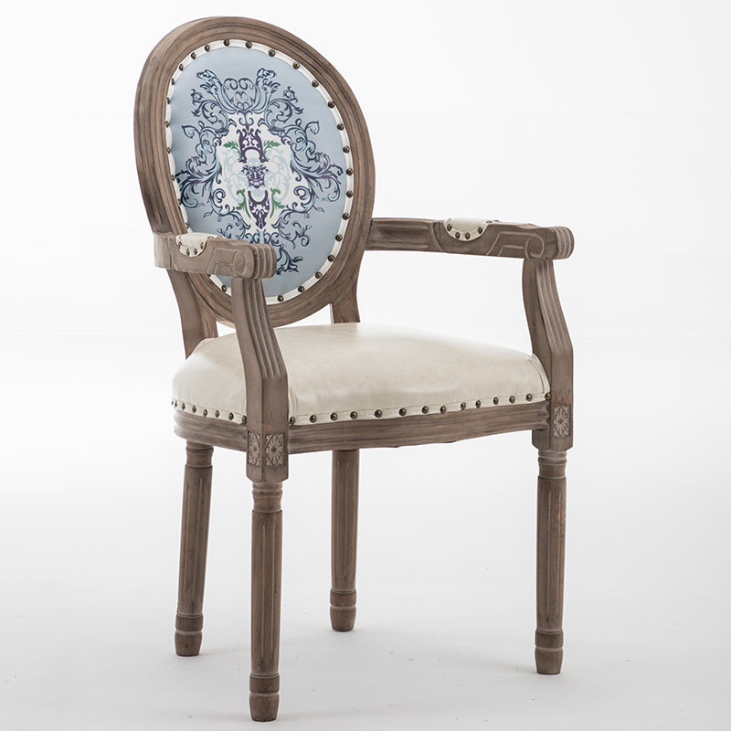 Chaise de salle à manger rétro française EMILIA Queen Ann