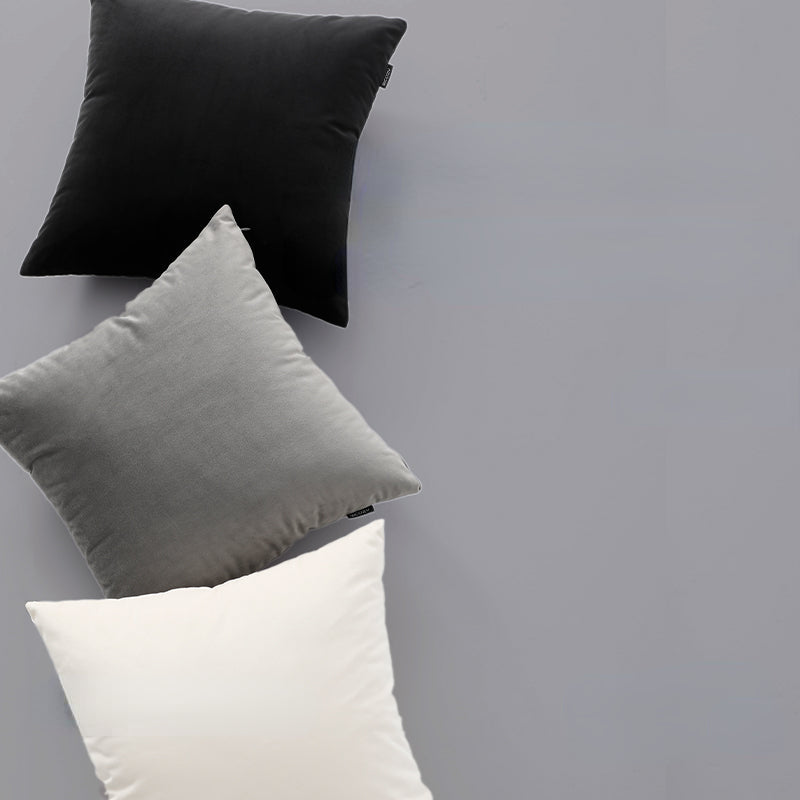 Housse de coussin et insert gris album