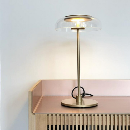 Lampe arquée en verre Keystone