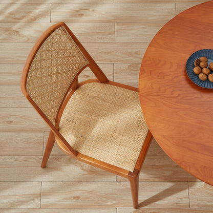 Chaise de salle à manger en rotin Elvira (ensemble de 2 ou 4)