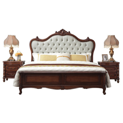 Lit KINSLEY Boston Hilton de luxe en bois massif américain (2 tailles de chevet disponibles)
