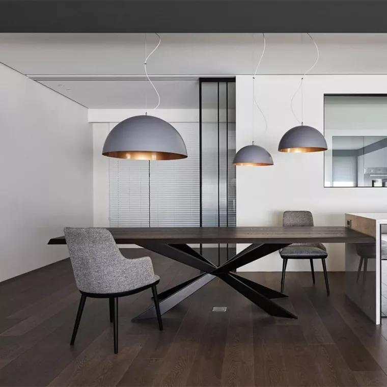 Table de salle à manger/conférence en bois rustique et industrielle AUTOMNE