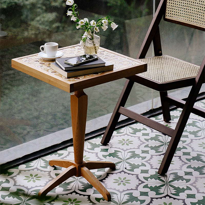 Table basse en bois massif Aquin 