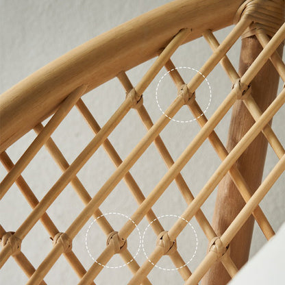 Chaise ballon en rotin Lola 